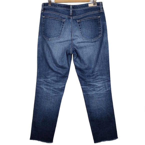 AG Adriano Goldschmied The Isabelle Denim High Rise Straight Crop Jeans Size 31R - Picture 2 of 16